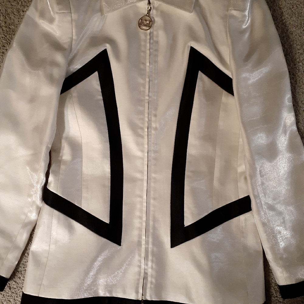 Escada Margaretha Rey, vintage suit black/white